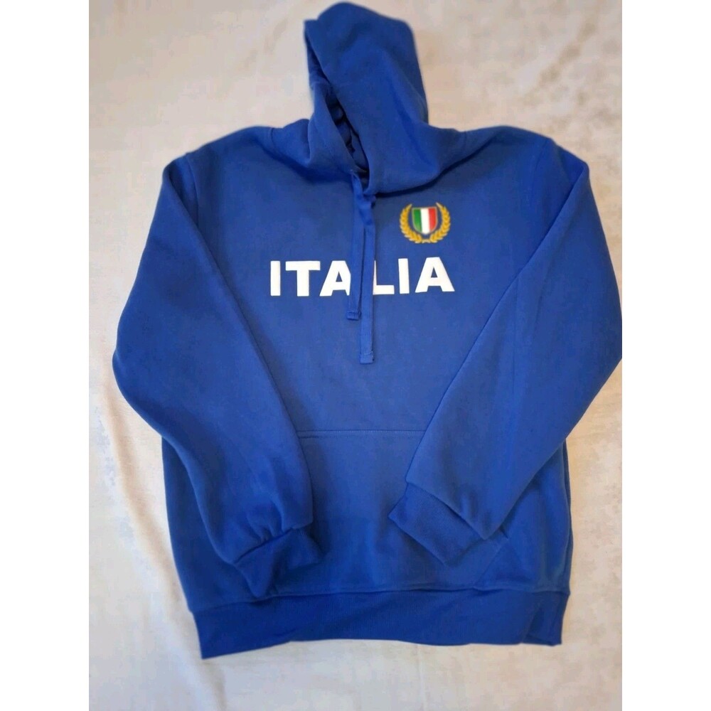 Italy ITALIA Soccer National Team Training  Hoodie Sweatshirt Adult Large